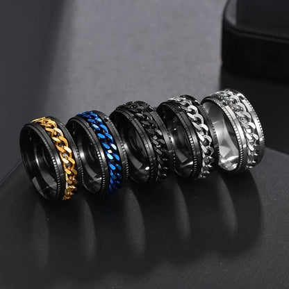 Ace Stainless Steel Rotating Anxiety Fidget Rings Ace South Africa